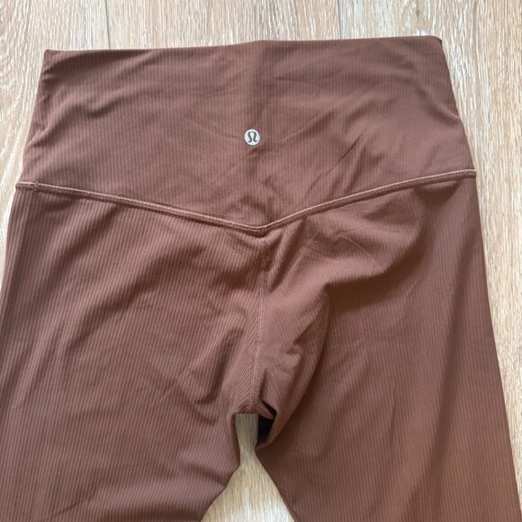 EUC - Lululemon Align Ribbed High-Rise Pant 25" - Roasted Brown - Picture 8 of 9